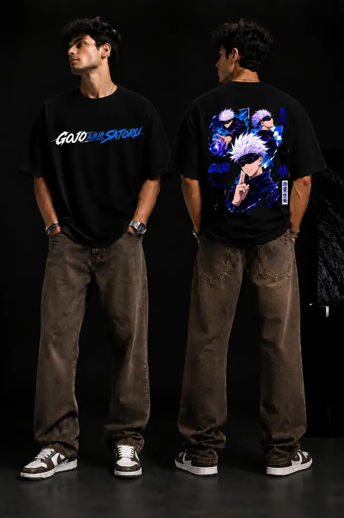 Gojo Unisex Oversized Graphic Tee (S)